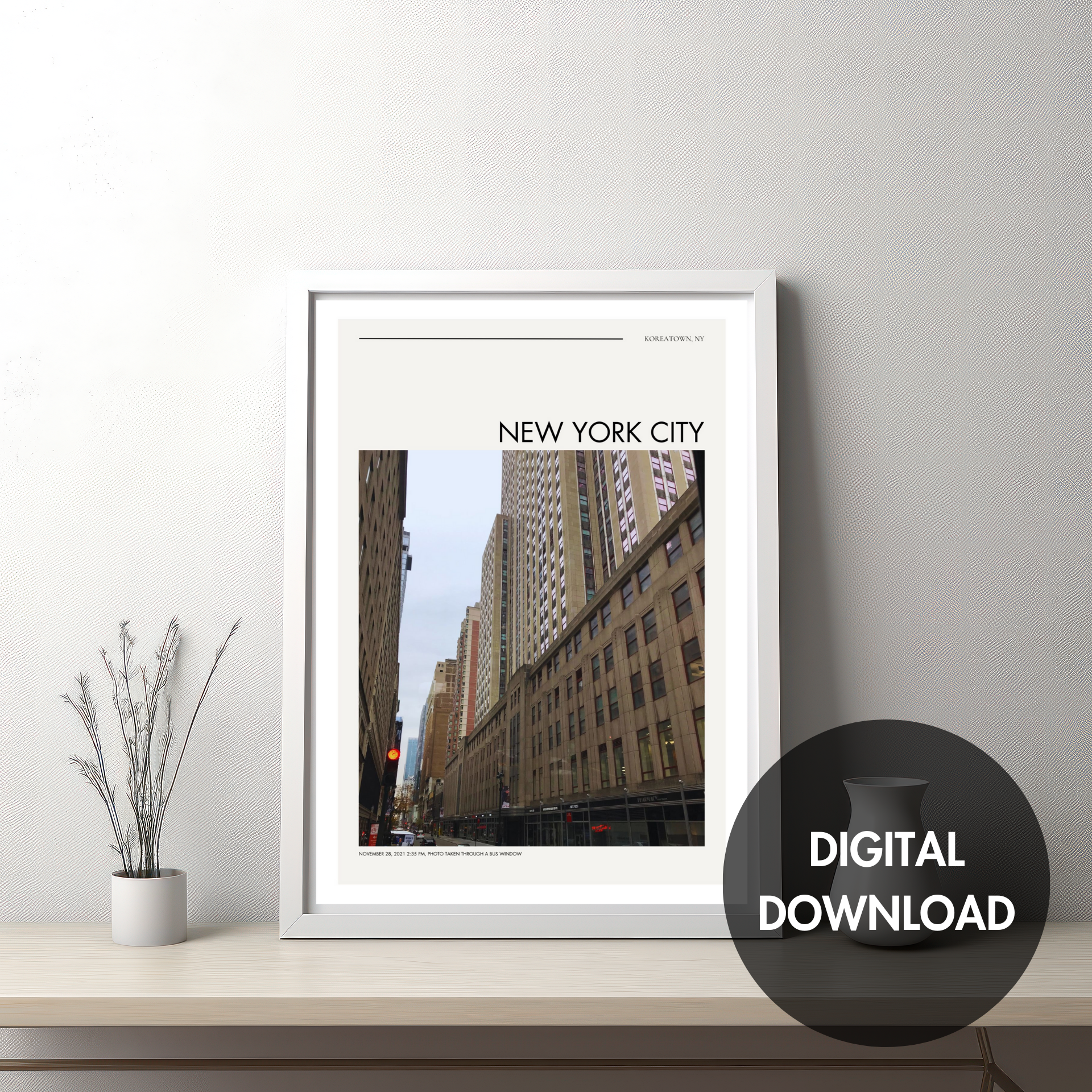 NEW YORK CITY PRINTABLE POSTER